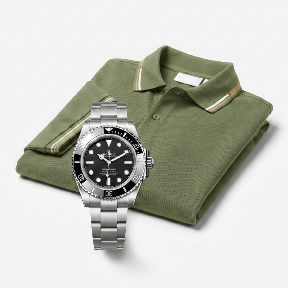 Classic Polo & Submariner Watch Set