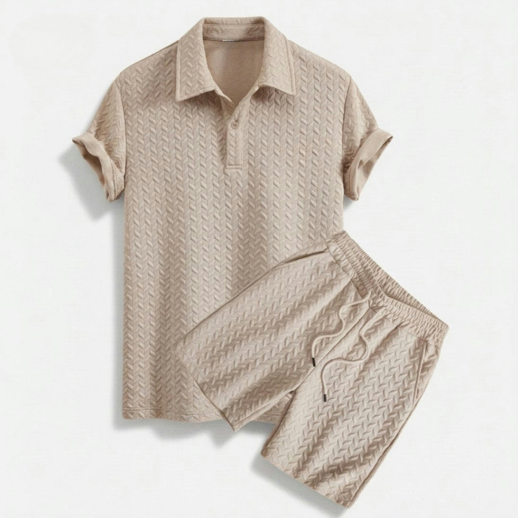 Legacy Weave Polo Set