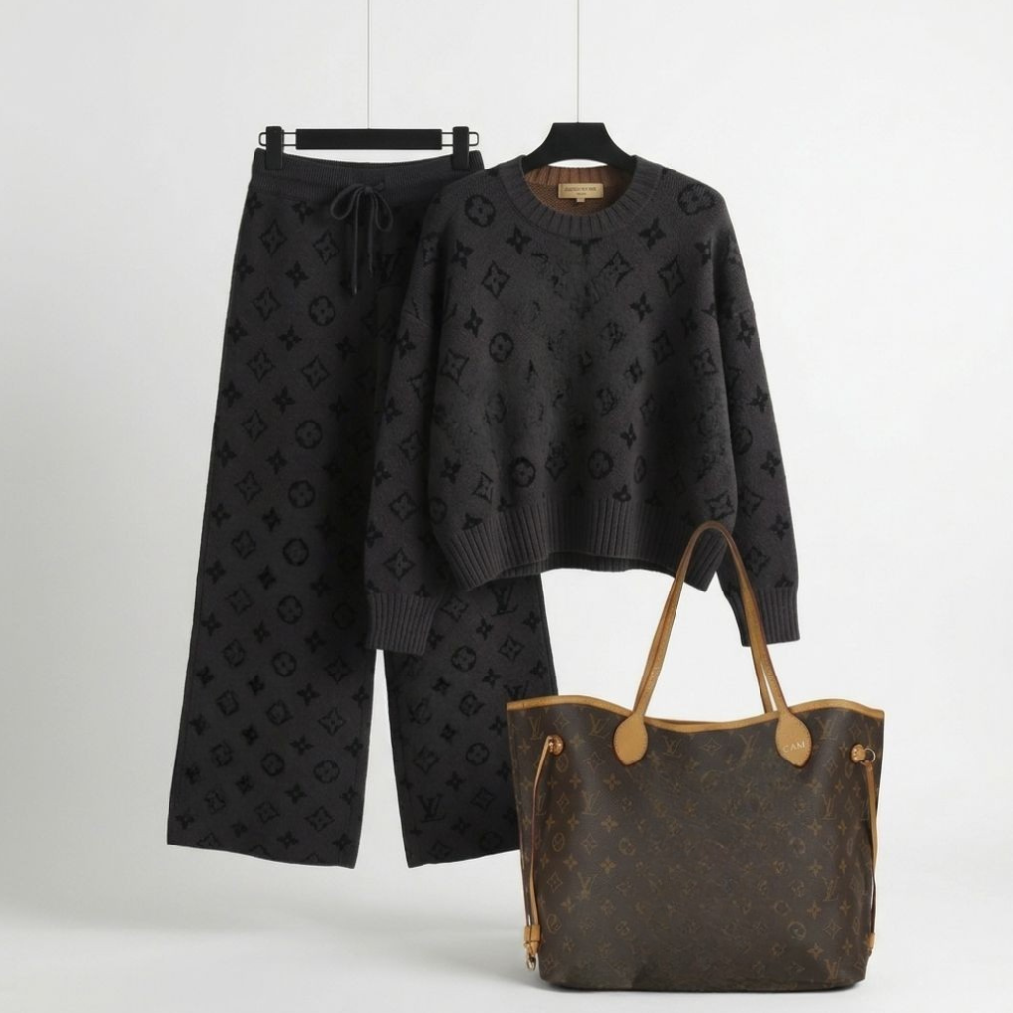Luxe Knit Lounge Duo & Signature Tote