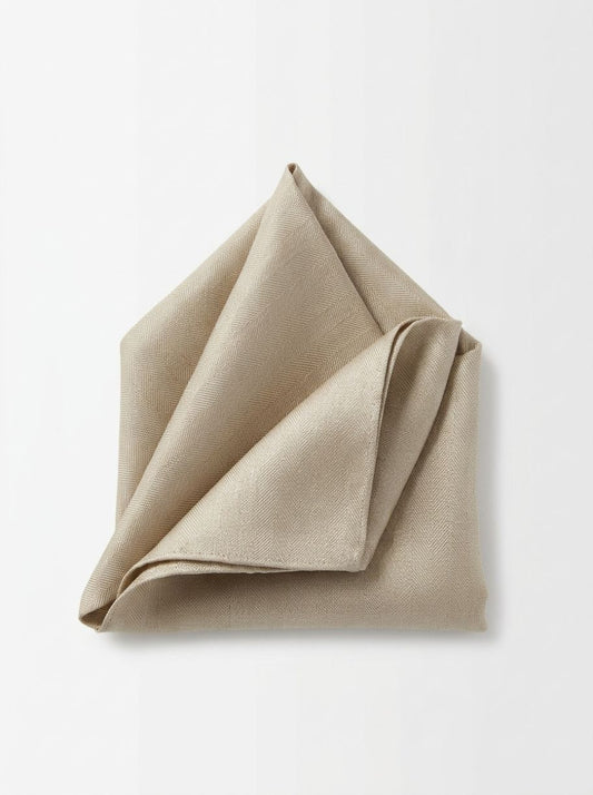 Silk-Linen Blend Pocket Square