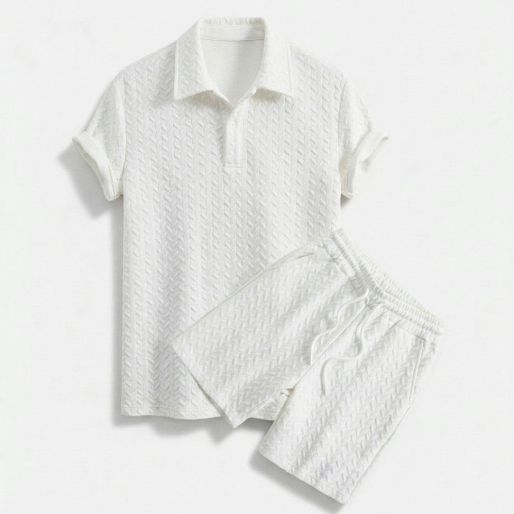 Legacy Weave Polo Set